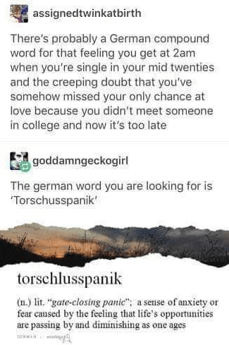 Germans has a word for everything